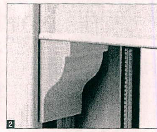 A detailed architectural section drawing showing a window frame and reveal detail, marked with figure number 2.