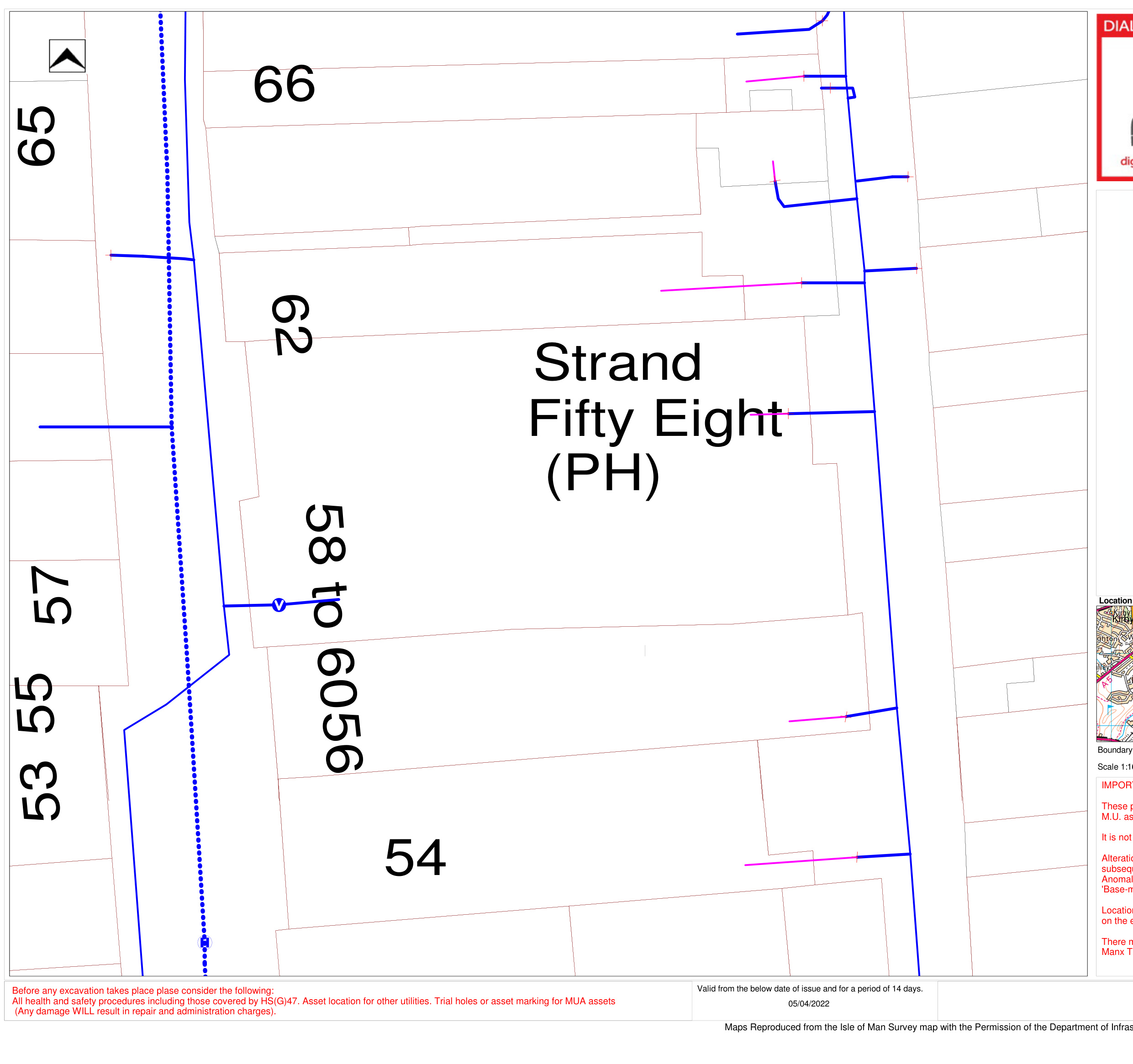 A site plan map displaying property boundaries and plot numbers, specifically highlighting 'Strand Fifty Eight (PH)' with a location inset map.