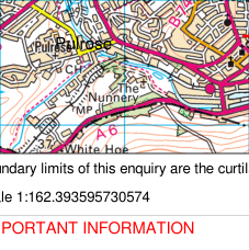 A site location map extract showing the property boundaries, surrounding roads like the A6, and nearby landmarks such as The Nunnery.
