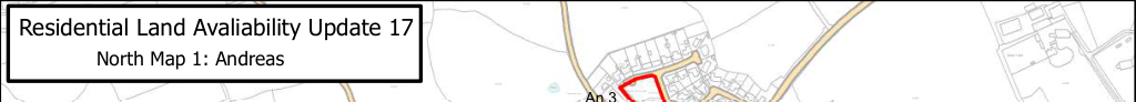 A cropped section of a map titled 'Residential Land Availability Update 17' showing a site plan with a red highlighted area labeled 'An.3'.