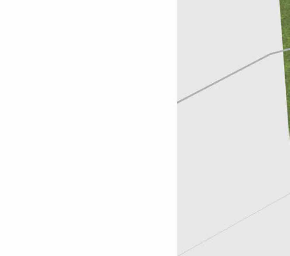 A cropped fragment of a technical drawing or site plan showing a grey area and a boundary line against a white background.