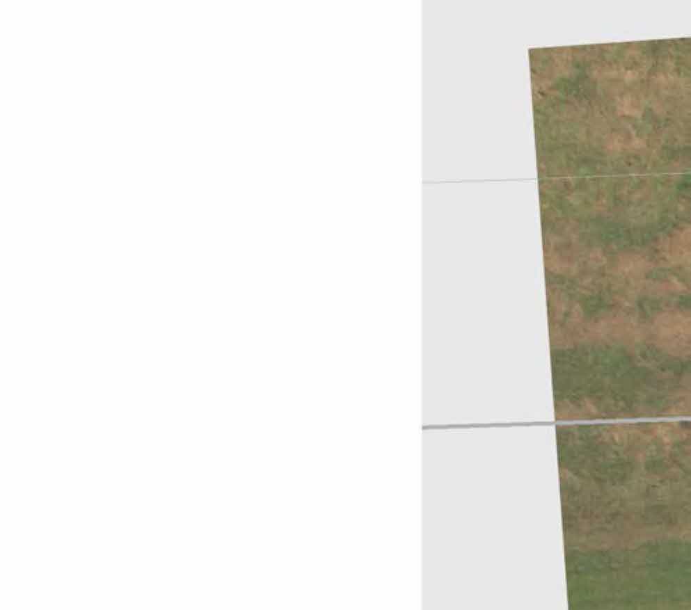 A partial view of a site plan or aerial map showing a grassy area with faint horizontal lines, likely part of a location plan.