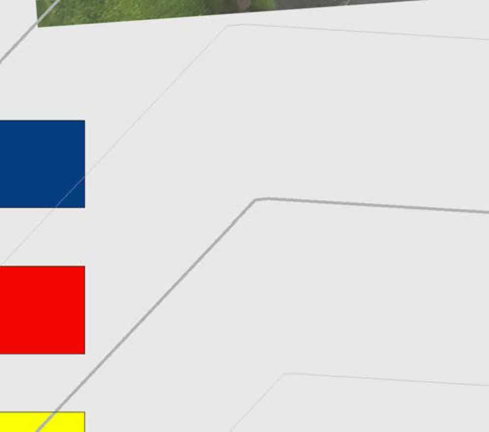 A cropped section of a site plan showing faint property boundary lines and a color-coded legend on the left side.