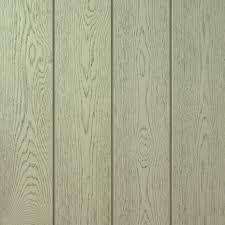 Close-up photograph of pale, vertical cladding planks with a wood-grain texture, likely a material sample.